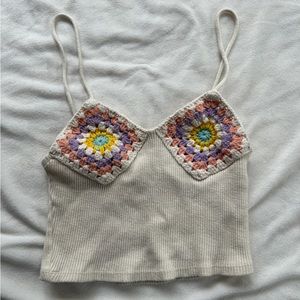 Zara‎ Crochet Tank Top size XS